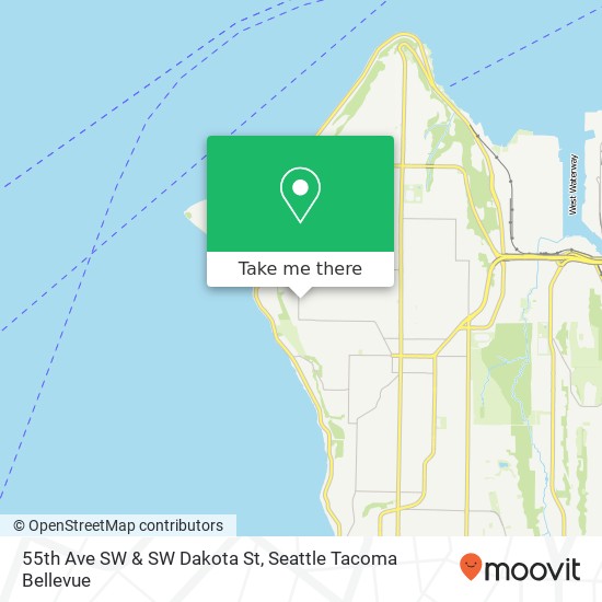 Mapa de 55th Ave SW & SW Dakota St