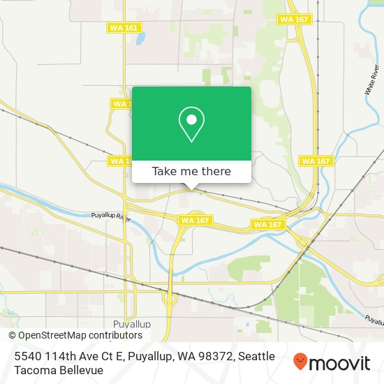 Mapa de 5540 114th Ave Ct E, Puyallup, WA 98372