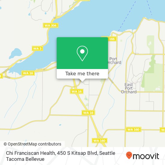 Chi Franciscan Health, 450 S Kitsap Blvd map