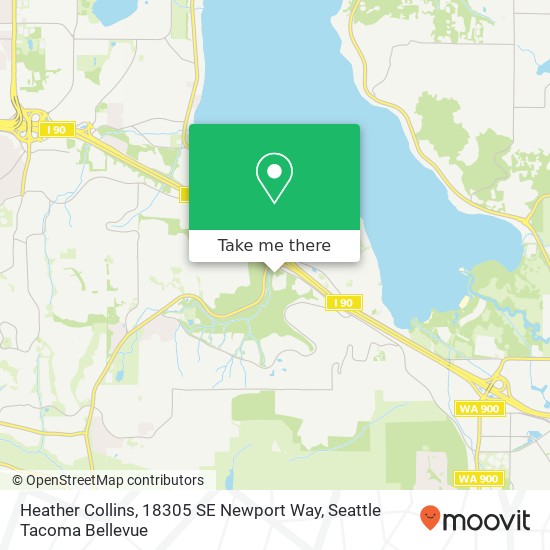 Mapa de Heather Collins, 18305 SE Newport Way