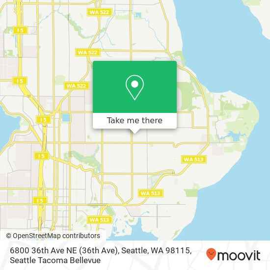6800 36th Ave NE (36th Ave), Seattle, WA 98115 map