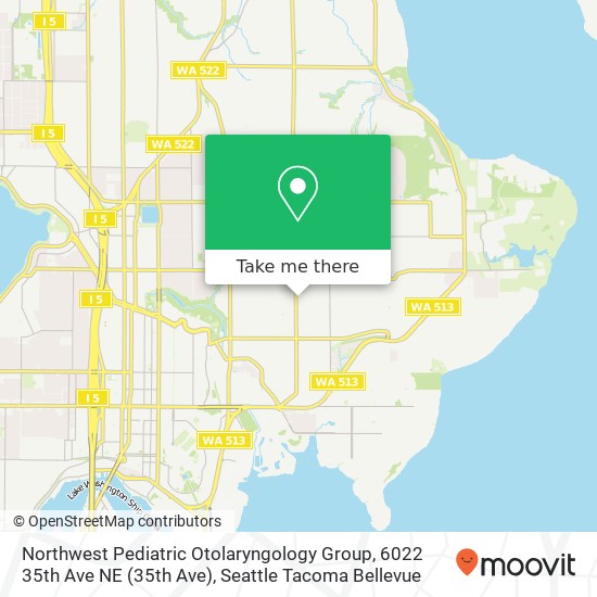 Mapa de Northwest Pediatric Otolaryngology Group, 6022 35th Ave NE