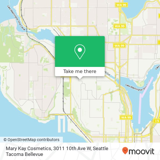 Mapa de Mary Kay Cosmetics, 3011 10th Ave W