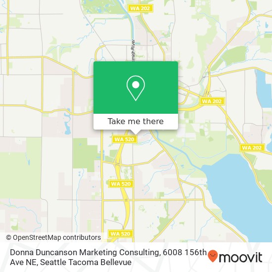 Mapa de Donna Duncanson Marketing Consulting, 6008 156th Ave NE