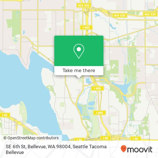 SE 6th St, Bellevue, WA 98004 map