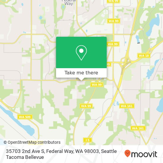 Mapa de 35703 2nd Ave S, Federal Way, WA 98003