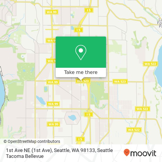 1st Ave NE (1st Ave), Seattle, WA 98133 map