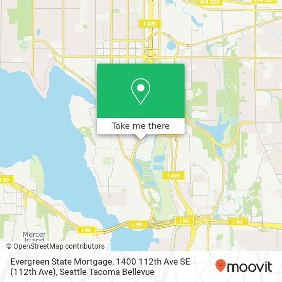 Evergreen State Mortgage, 1400 112th Ave SE map