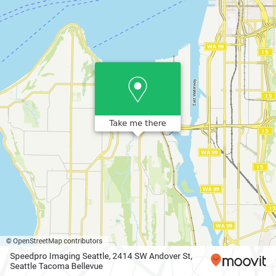 Mapa de Speedpro Imaging Seattle, 2414 SW Andover St