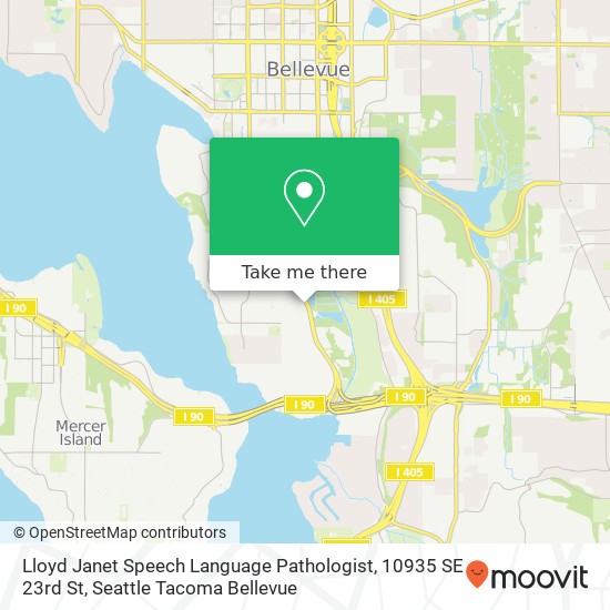 Lloyd Janet Speech Language Pathologist, 10935 SE 23rd St map