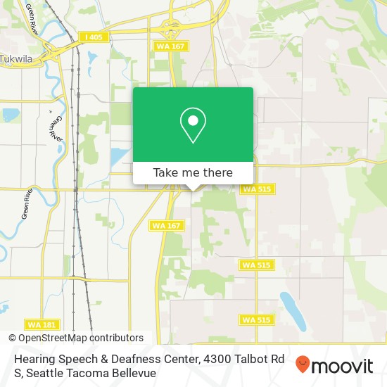 Mapa de Hearing Speech & Deafness Center, 4300 Talbot Rd S