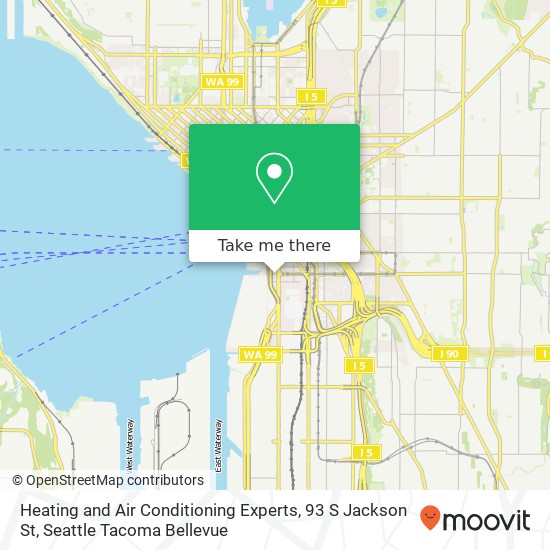 Mapa de Heating and Air Conditioning Experts, 93 S Jackson St