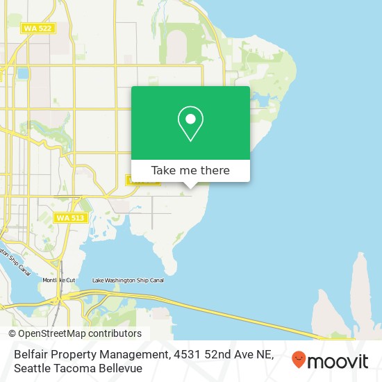 Belfair Property Management, 4531 52nd Ave NE map