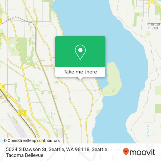 5024 S Dawson St, Seattle, WA 98118 map