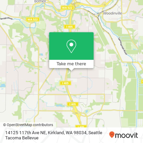 Mapa de 14125 117th Ave NE, Kirkland, WA 98034