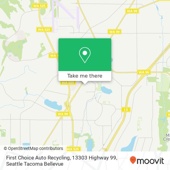 Mapa de First Choice Auto Recycling, 13303 Highway 99