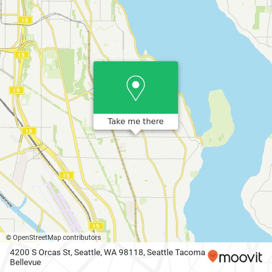 4200 S Orcas St, Seattle, WA 98118 map