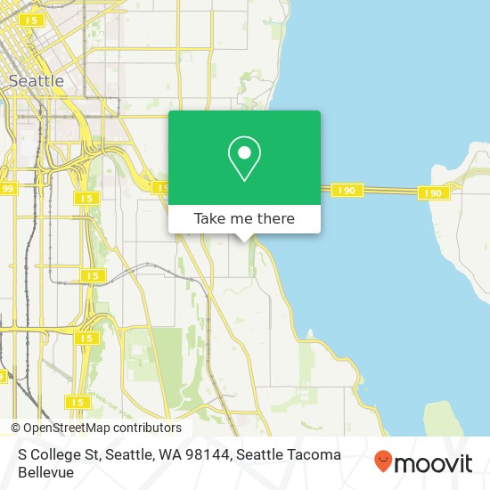 Mapa de S College St, Seattle, WA 98144