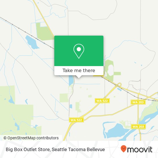 Mapa de Big Box Outlet Store, 16761 146th St SE