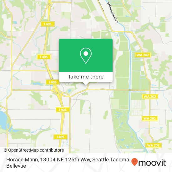 Horace Mann, 13004 NE 125th Way map