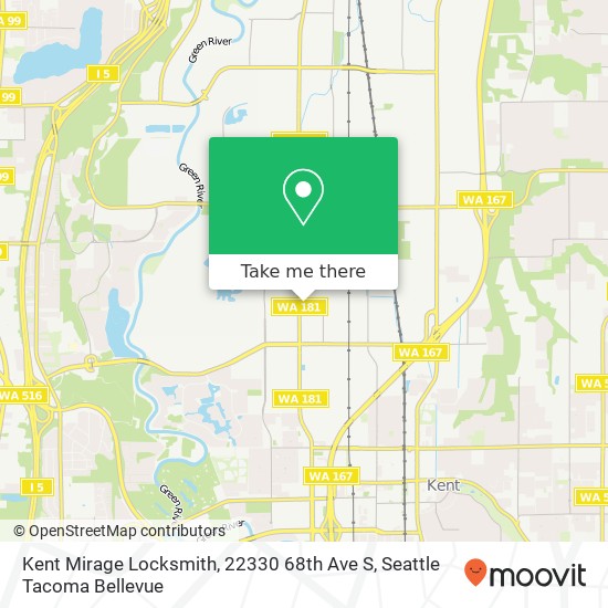 Kent Mirage Locksmith, 22330 68th Ave S map