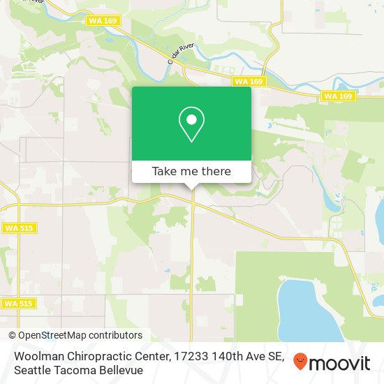 Mapa de Woolman Chiropractic Center, 17233 140th Ave SE