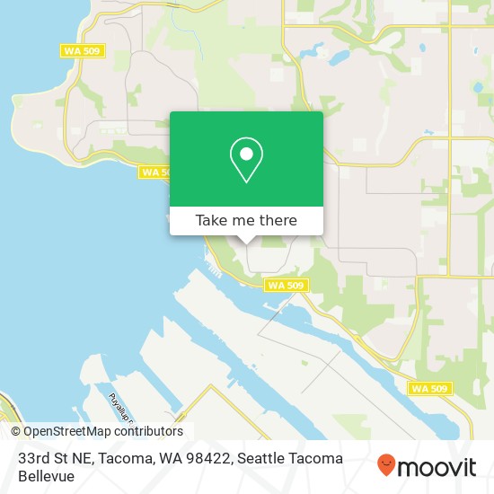 33rd St NE, Tacoma, WA 98422 map
