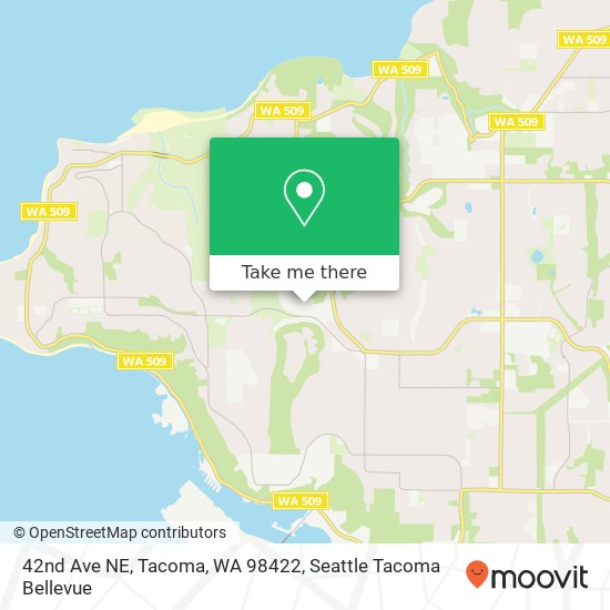 42nd Ave NE, Tacoma, WA 98422 map