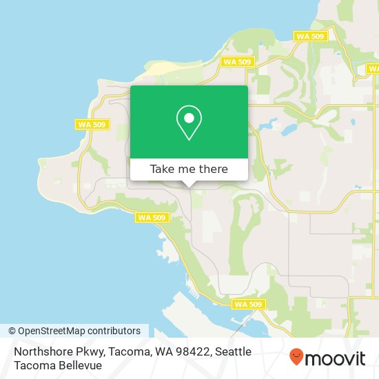 Mapa de Northshore Pkwy, Tacoma, WA 98422