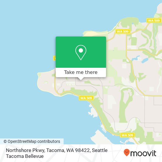 Northshore Pkwy, Tacoma, WA 98422 map