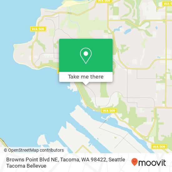 Browns Point Blvd NE, Tacoma, WA 98422 map