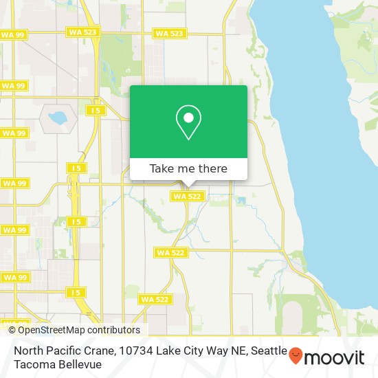 North Pacific Crane, 10734 Lake City Way NE map