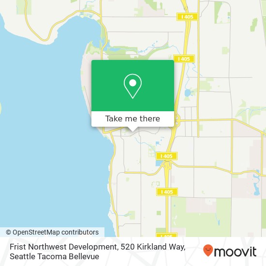Mapa de Frist Northwest Development, 520 Kirkland Way