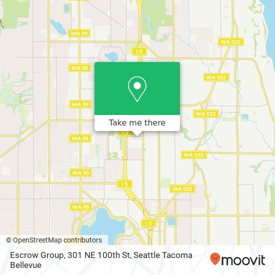 Escrow Group, 301 NE 100th St map