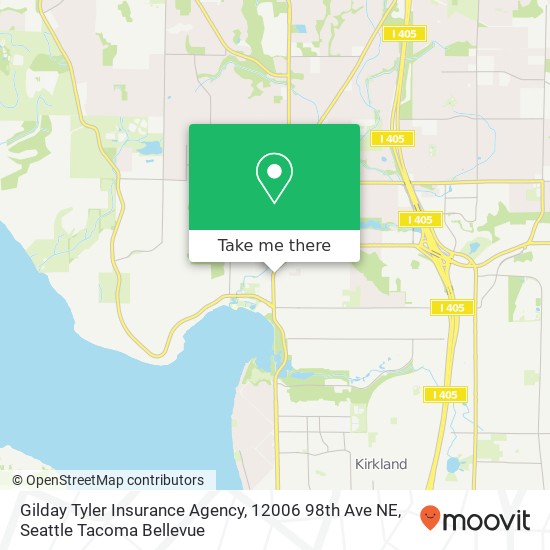 Gilday Tyler Insurance Agency, 12006 98th Ave NE map