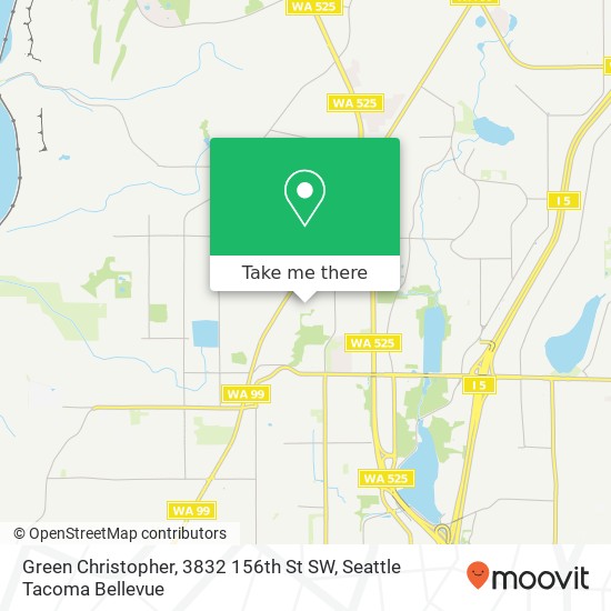 Mapa de Green Christopher, 3832 156th St SW