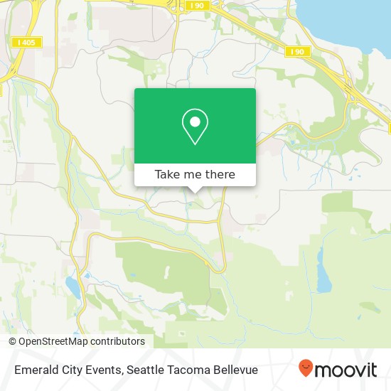 Emerald City Events map