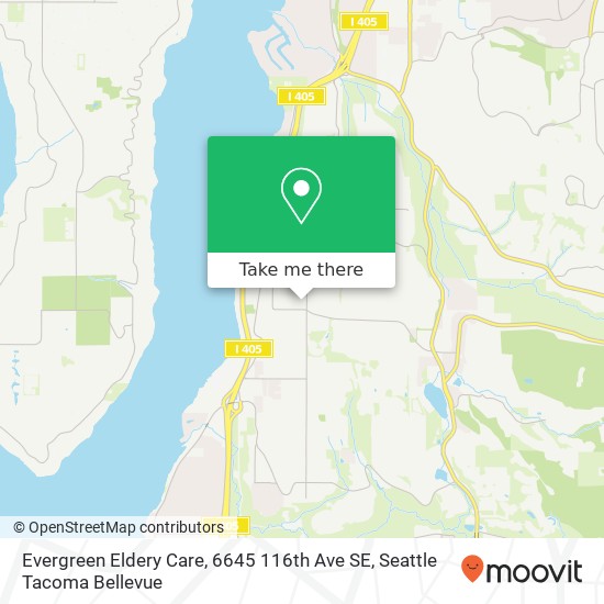 Evergreen Eldery Care, 6645 116th Ave SE map