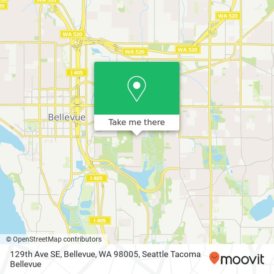 129th Ave SE, Bellevue, WA 98005 map