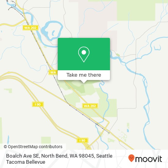 Boalch Ave SE, North Bend, WA 98045 map