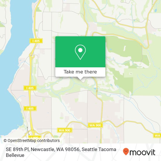 Mapa de SE 89th Pl, Newcastle, WA 98056