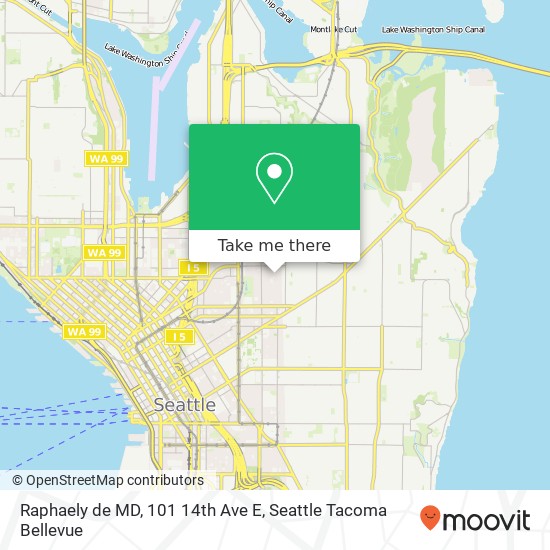 Mapa de Raphaely de MD, 101 14th Ave E