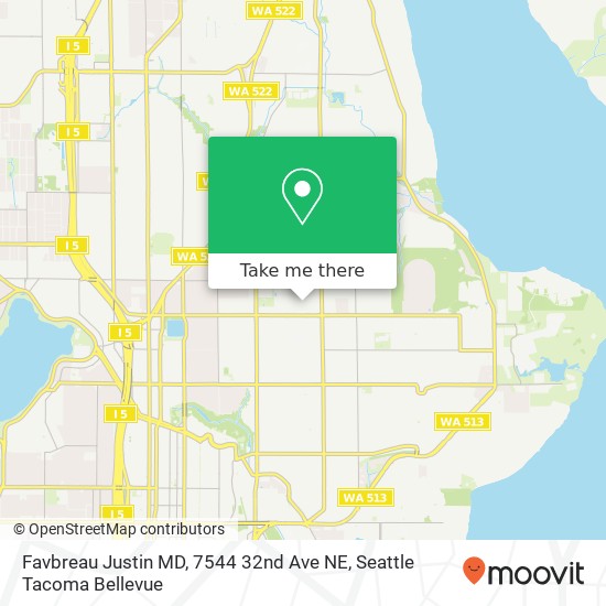 Mapa de Favbreau Justin MD, 7544 32nd Ave NE