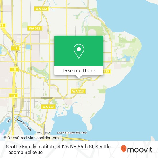 Seattle Family Institute, 4026 NE 55th St map