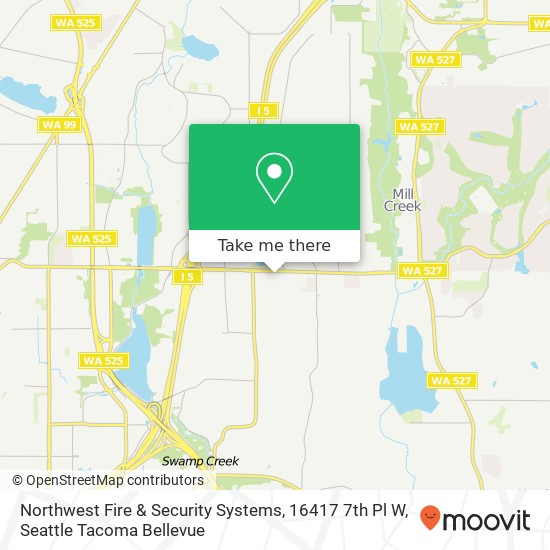 Northwest Fire & Security Systems, 16417 7th Pl W map