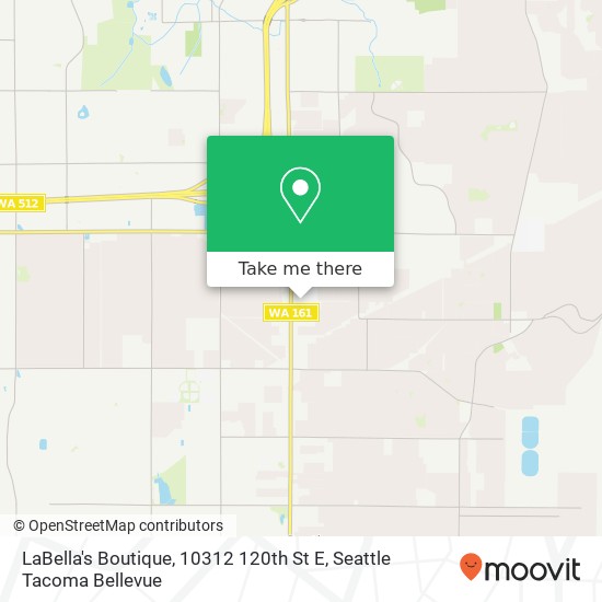 Mapa de LaBella's Boutique, 10312 120th St E