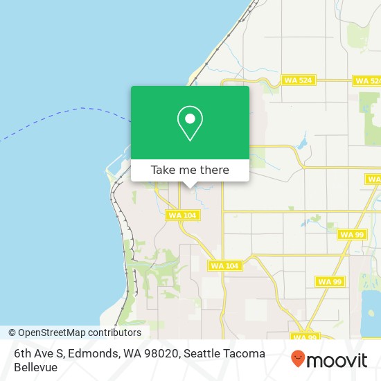 6th Ave S, Edmonds, WA 98020 map