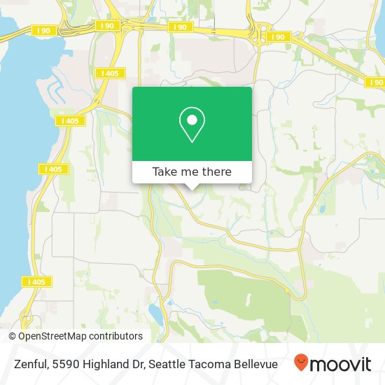 Zenful, 5590 Highland Dr map