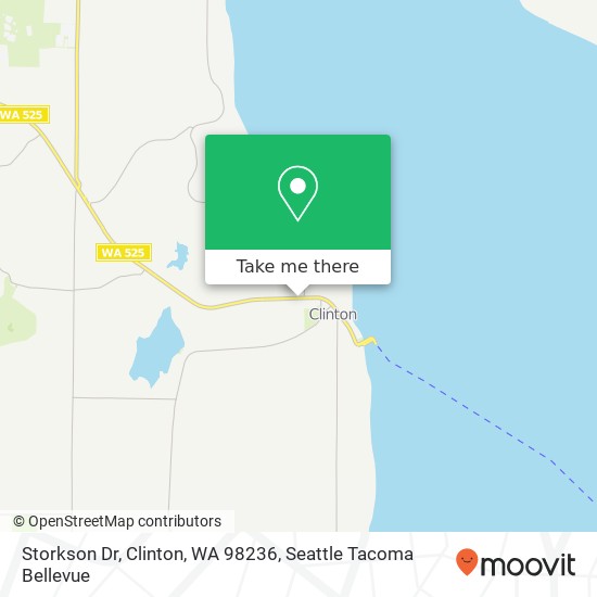 Mapa de Storkson Dr, Clinton, WA 98236