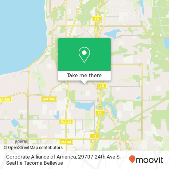 Mapa de Corporate Alliance of America, 29707 24th Ave S